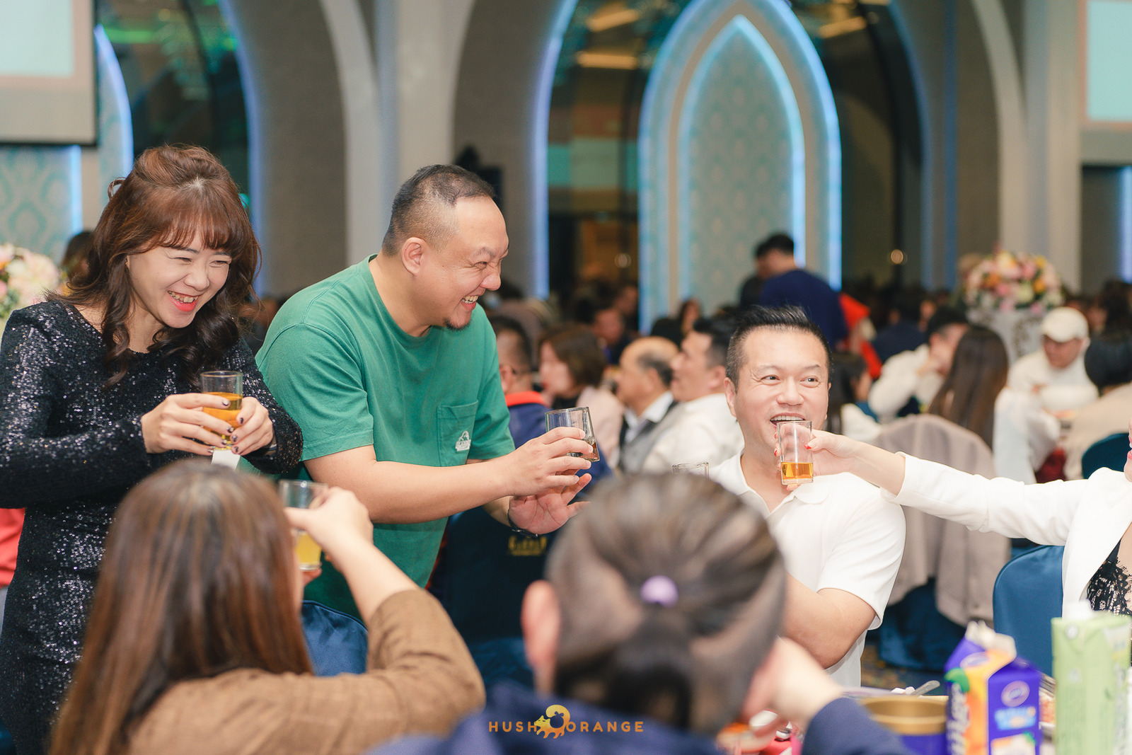 皓橘專業攝影團隊在台中臻悅美饌拍攝里德美學尾牙之活動紀錄畫面，歡迎洽詢相關活動攝影報價