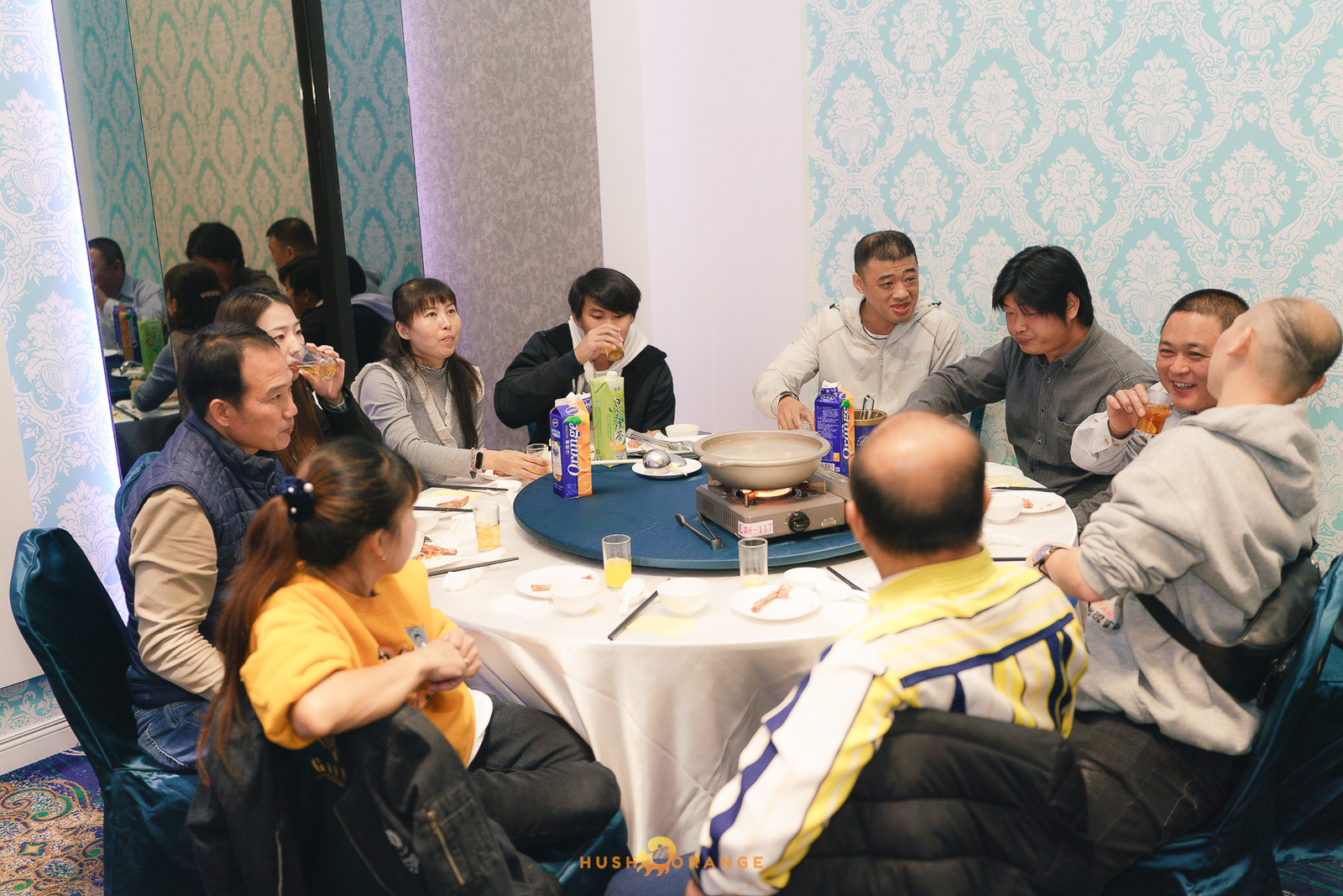 皓橘專業攝影團隊在台中臻悅美饌拍攝里德美學尾牙之活動紀錄畫面，歡迎洽詢相關活動攝影報價