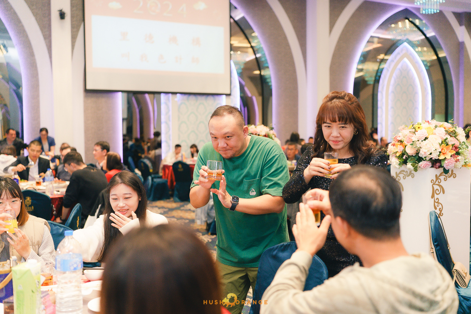 皓橘專業攝影團隊在台中臻悅美饌拍攝里德美學尾牙之活動紀錄畫面，歡迎洽詢相關活動攝影報價