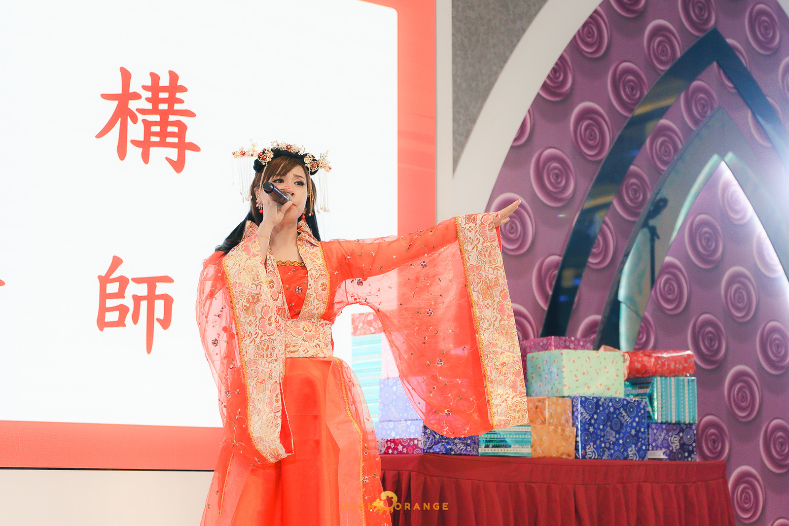皓橘專業攝影團隊在台中臻悅美饌拍攝里德美學尾牙之活動紀錄畫面，歡迎洽詢相關活動攝影報價