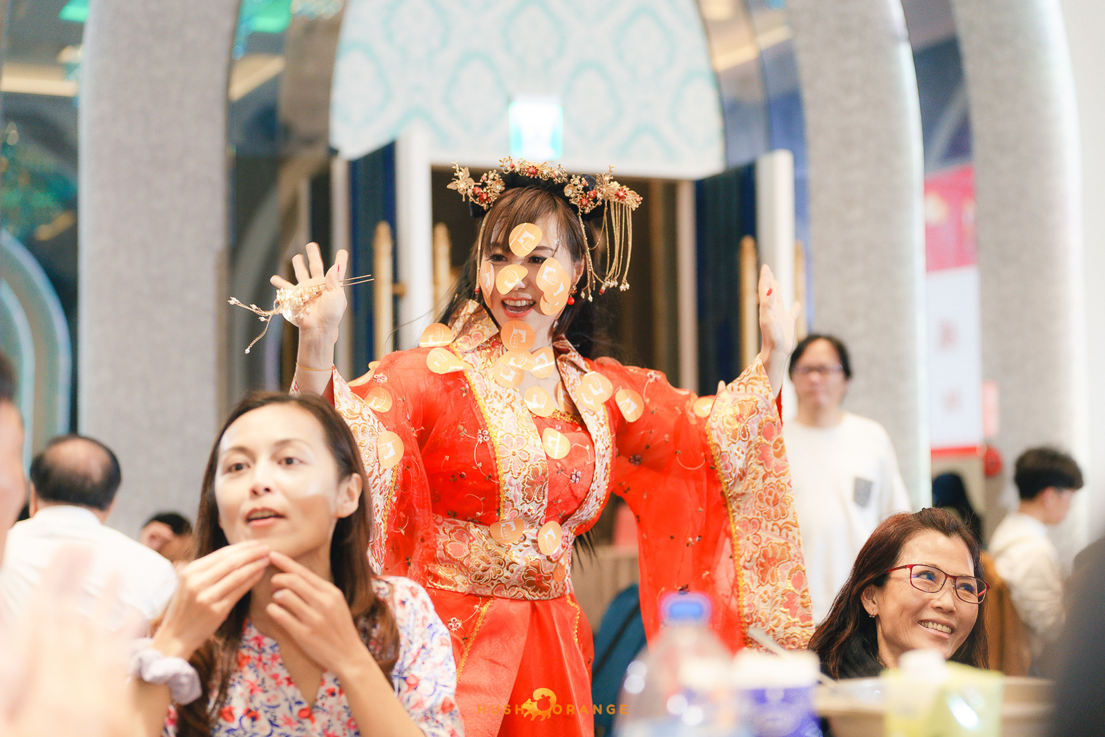 皓橘專業攝影團隊在台中臻悅美饌拍攝里德美學尾牙之活動紀錄畫面，歡迎洽詢相關活動攝影報價