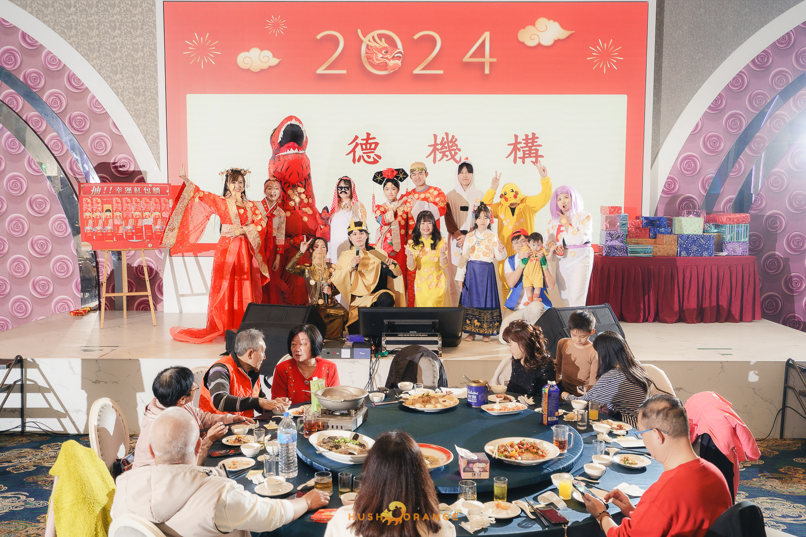 皓橘專業攝影團隊在台中臻悅美饌拍攝里德美學尾牙之活動紀錄畫面，歡迎洽詢相關活動攝影報價