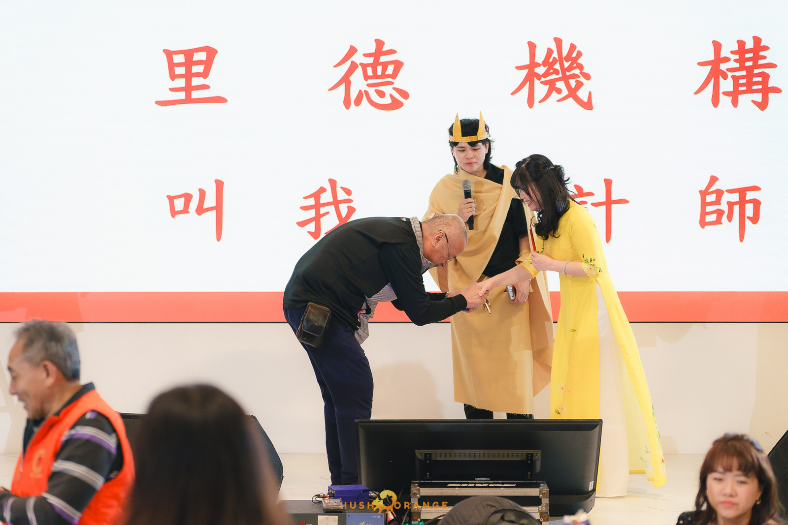 皓橘專業攝影團隊在台中臻悅美饌拍攝里德美學尾牙之活動紀錄畫面，歡迎洽詢相關活動攝影報價