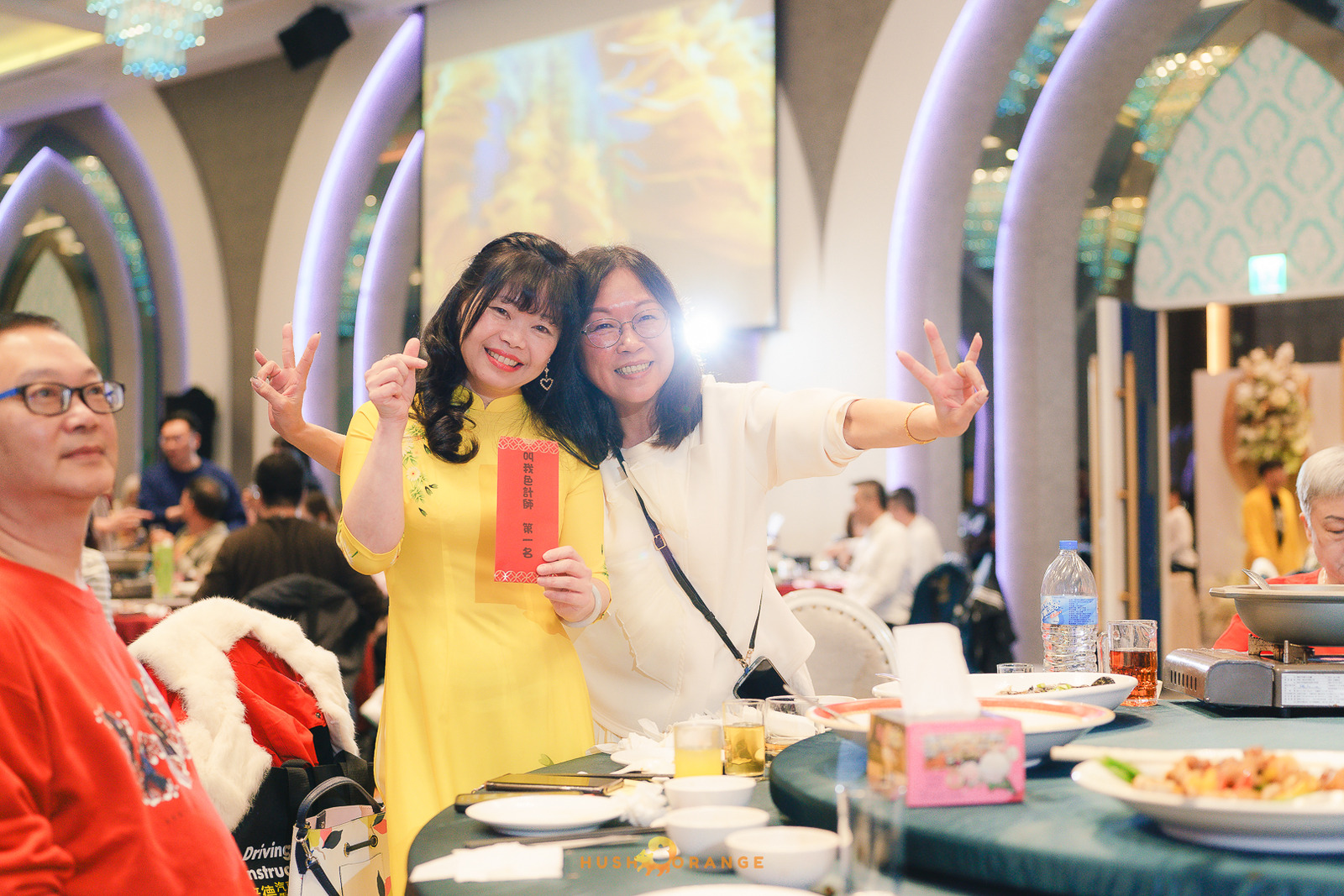 皓橘專業攝影團隊在台中臻悅美饌拍攝里德美學尾牙之活動紀錄畫面，歡迎洽詢相關活動攝影報價