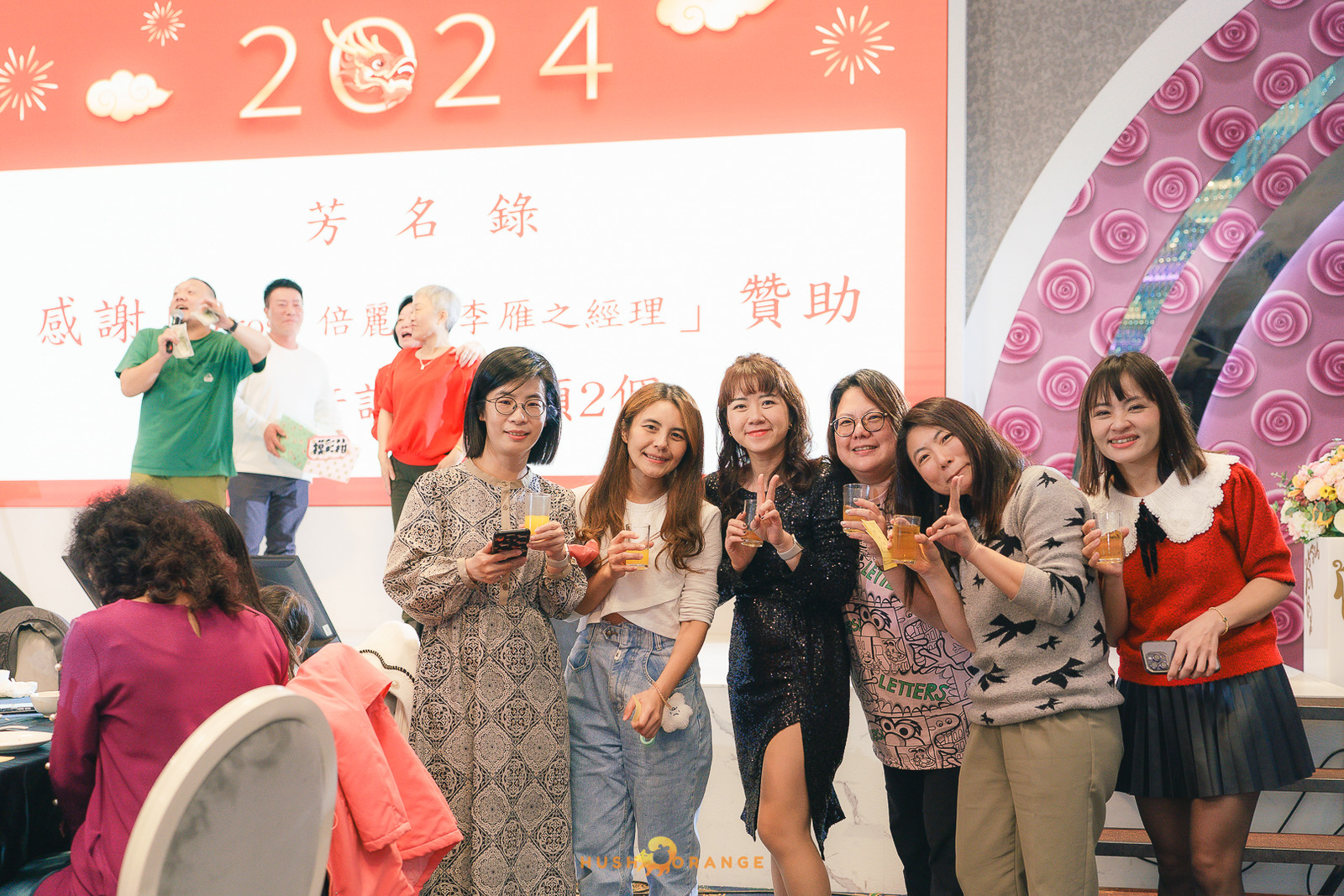 皓橘專業攝影團隊在台中臻悅美饌拍攝里德美學尾牙之活動紀錄畫面，歡迎洽詢相關活動攝影報價
