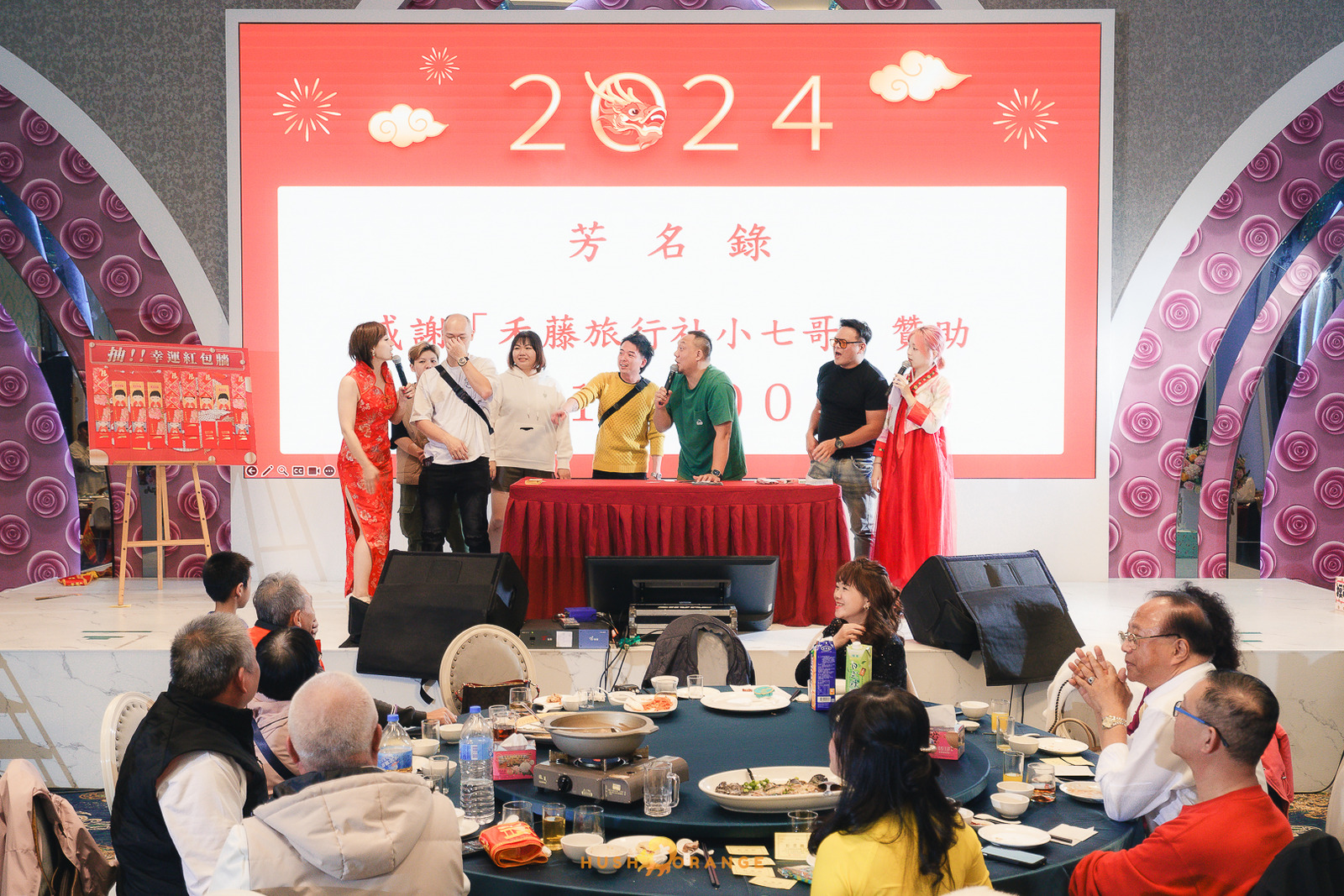 皓橘專業攝影團隊在台中臻悅美饌拍攝里德美學尾牙之活動紀錄畫面，歡迎洽詢相關活動攝影報價