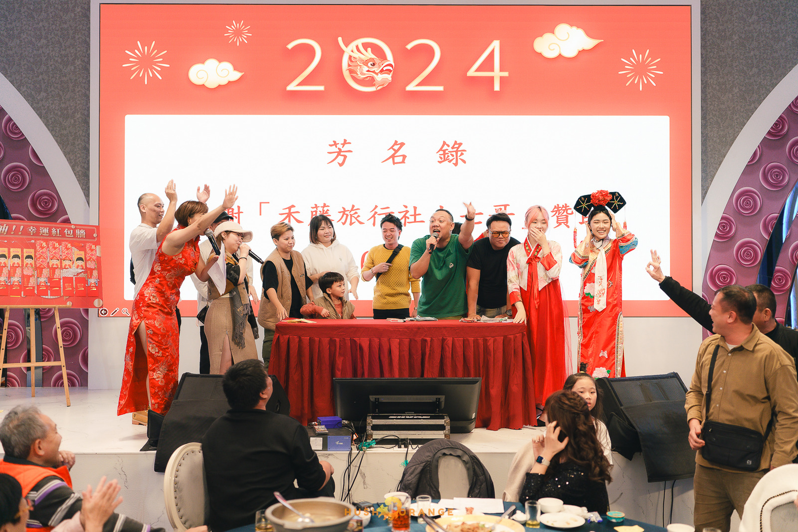 皓橘專業攝影團隊在台中臻悅美饌拍攝里德美學尾牙之活動紀錄畫面，歡迎洽詢相關活動攝影報價