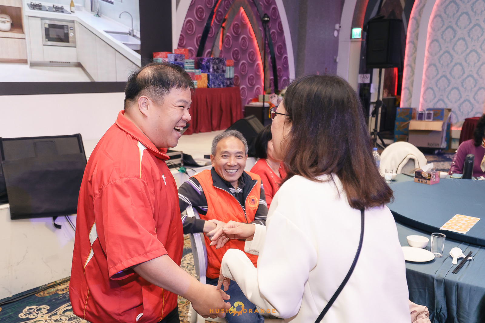 皓橘專業攝影團隊在台中臻悅美饌拍攝里德美學尾牙之活動紀錄畫面，歡迎洽詢相關活動攝影報價