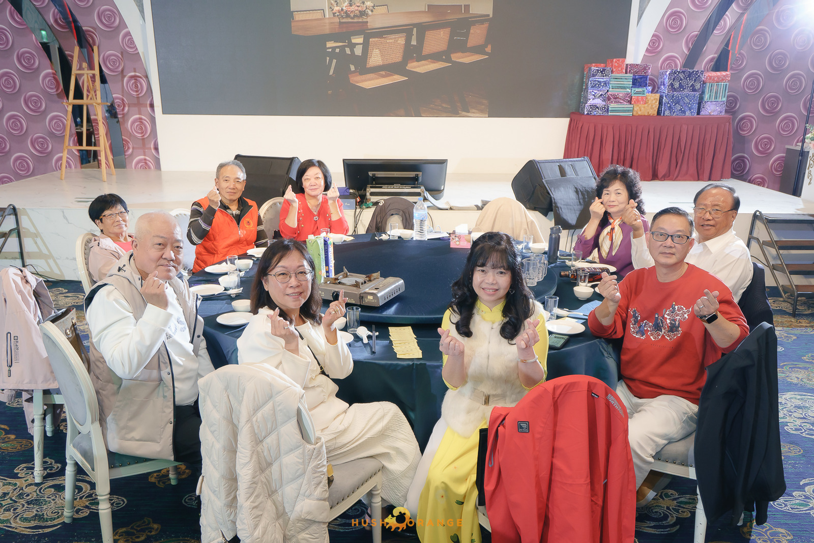 皓橘專業攝影團隊在台中臻悅美饌拍攝里德美學尾牙之活動紀錄畫面，歡迎洽詢相關活動攝影報價