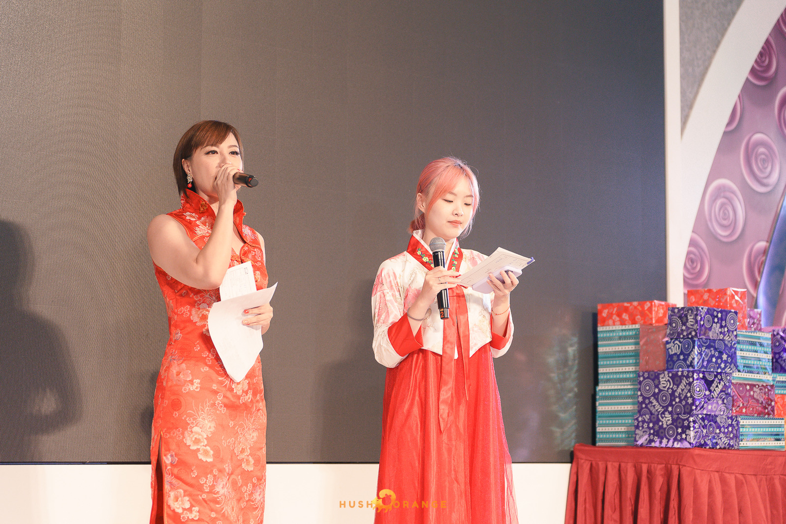 皓橘專業攝影團隊在台中臻悅美饌拍攝里德美學尾牙之活動紀錄畫面，歡迎洽詢相關活動攝影報價