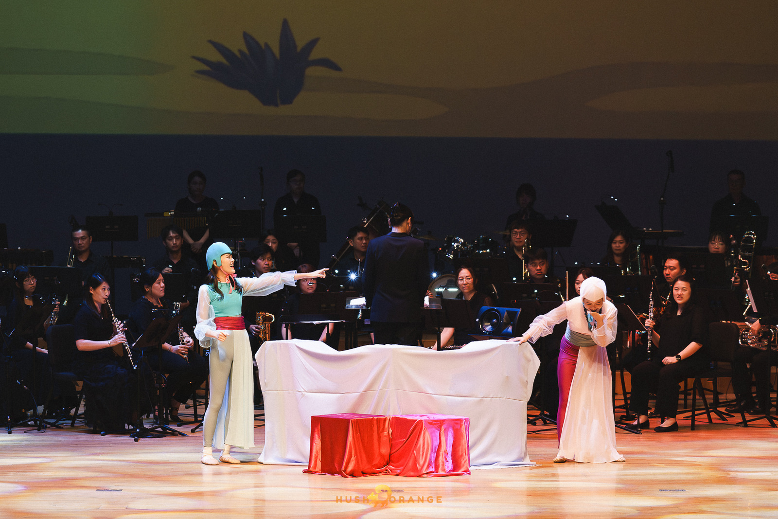 專業攝影團隊皓橘攝影在桃園展演中心拍攝桃園市立交響管樂團及萬花筒劇團的演出小王子歷險記活動記錄，詢問活動攝影報價