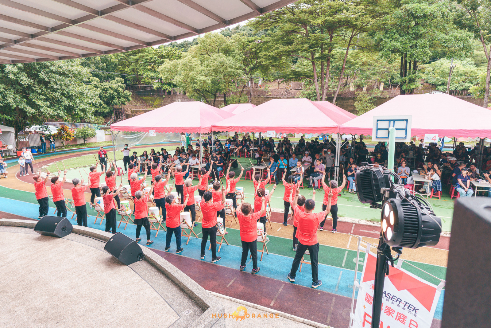 皓橘專業攝影團隊在高雄美濃拍攝雷科科技公司雷科三六美荔樂活家庭日之活動紀錄畫面，歡迎洽詢相關活動攝影報價