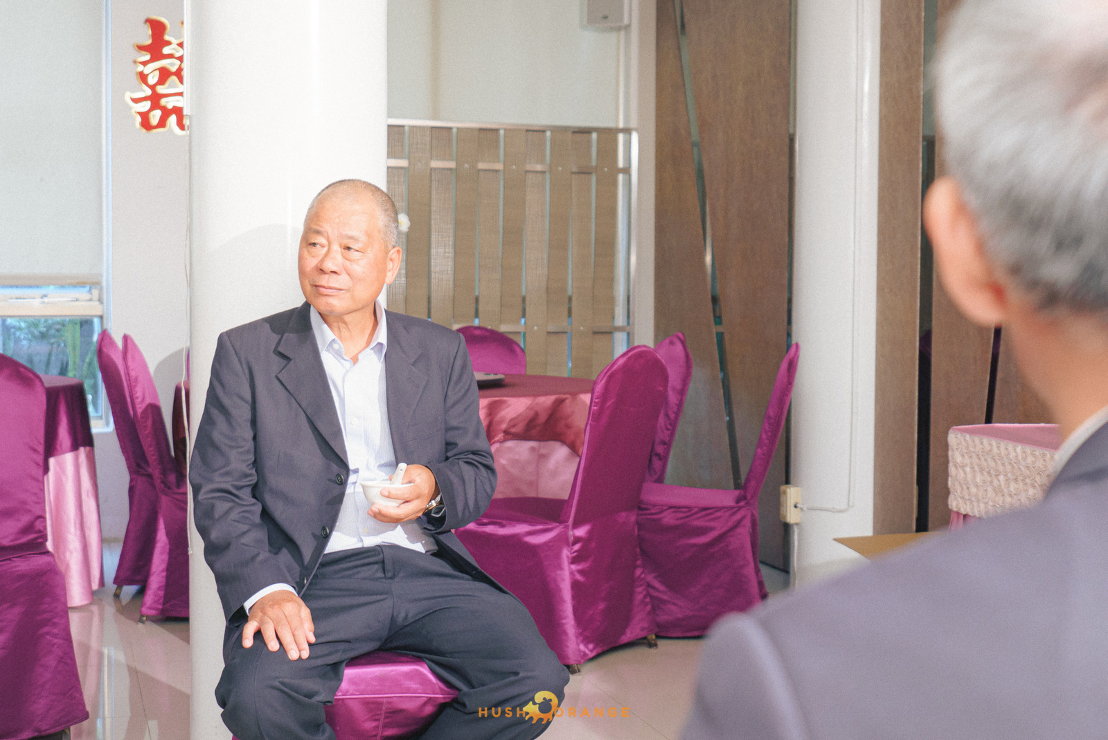 皓橘專業攝影團隊在屏東阿菊食堂拍攝新人婚禮之活動紀錄畫面，捕捉下新人間及家人間珍貴的瞬間，歡迎洽詢相關活動攝影報價